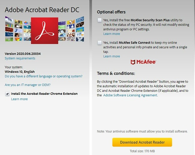 adobe acrobat reader for mac and windows