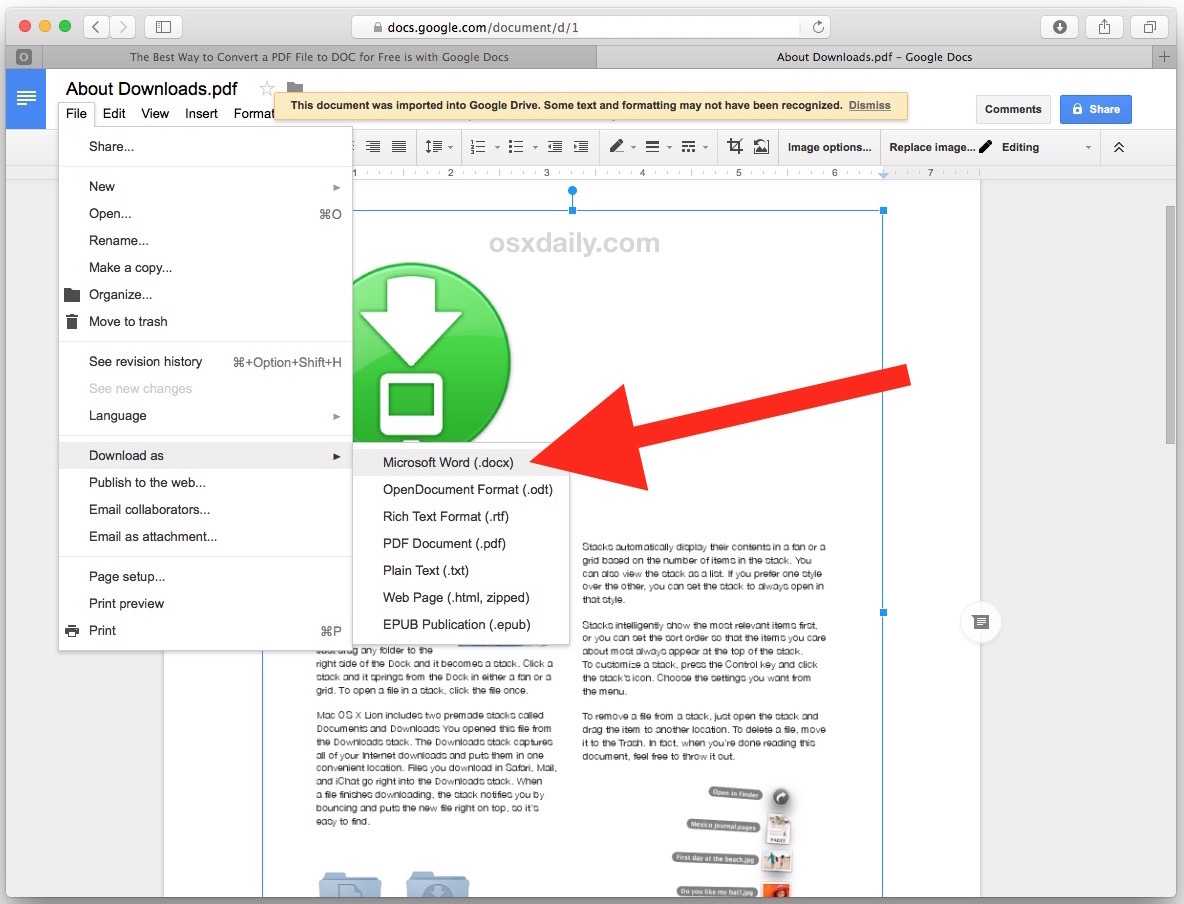 where is transform in ms word for mac
